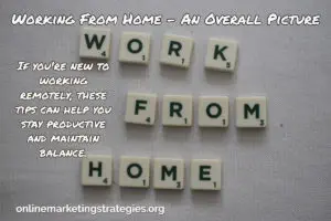 Working From Home - An Overall Picture