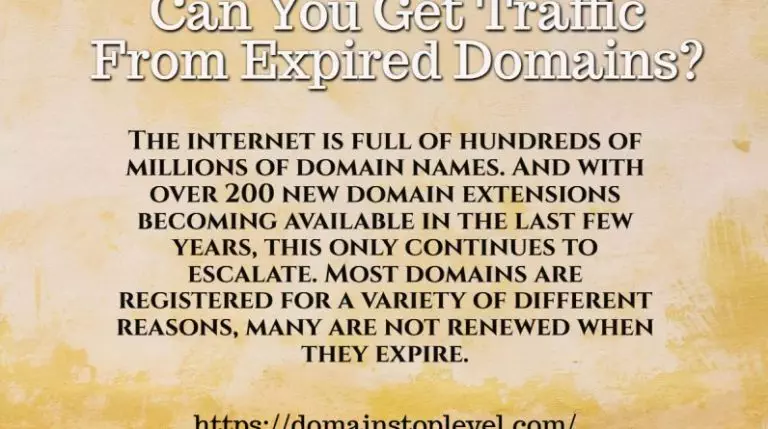 Can You Get Traffic From Expired Domains?