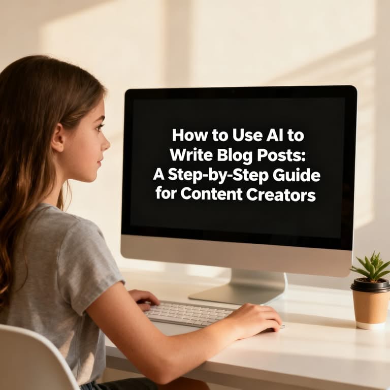 How to Use AI to Write Blog Posts: A Step-by-Step Guide for Content Creators